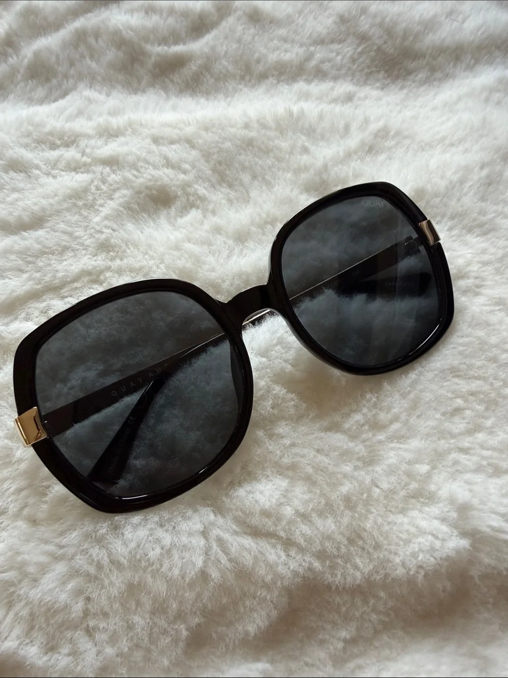 Quay Australia Black Oversized and Square Sunglasses Set